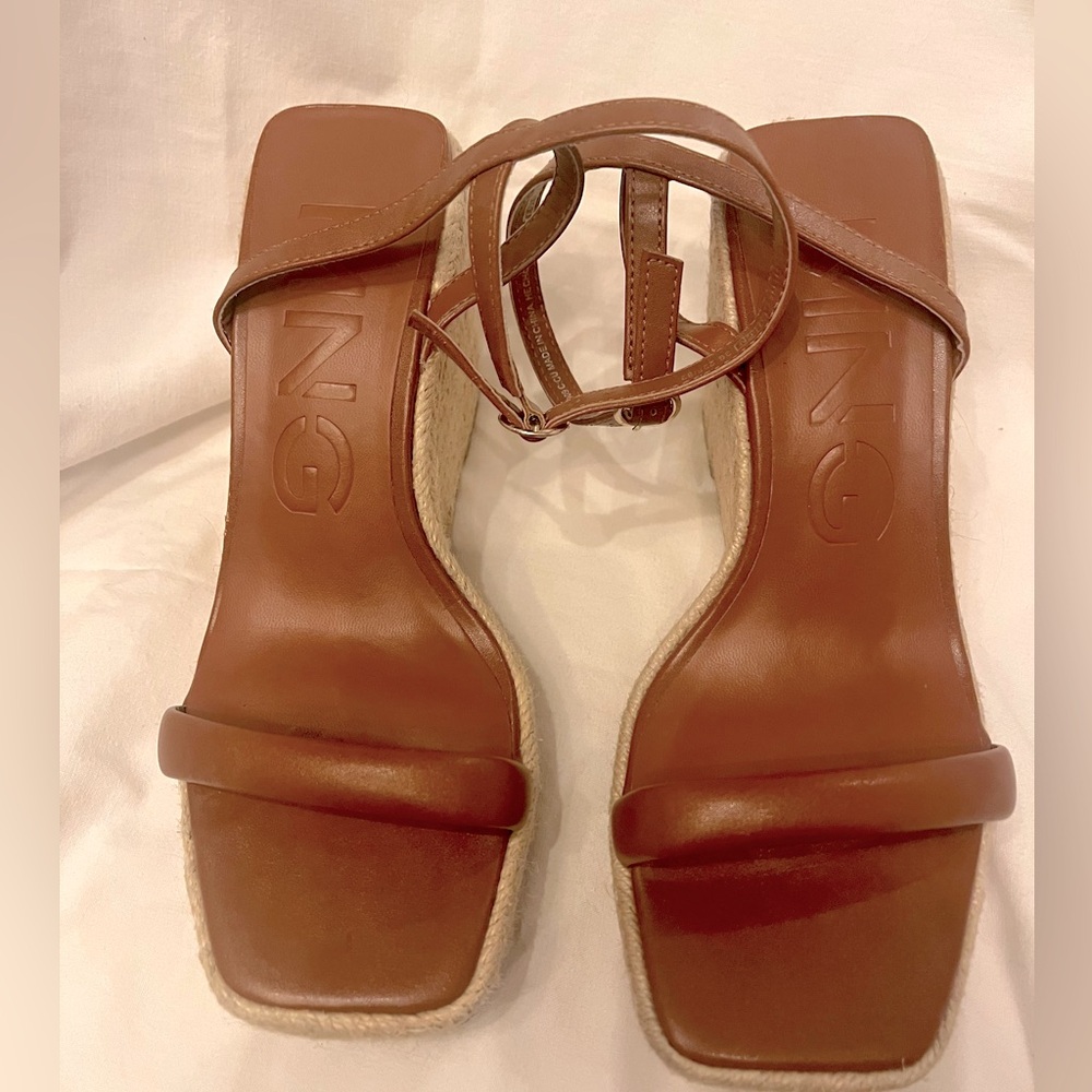 Mango platform sandals